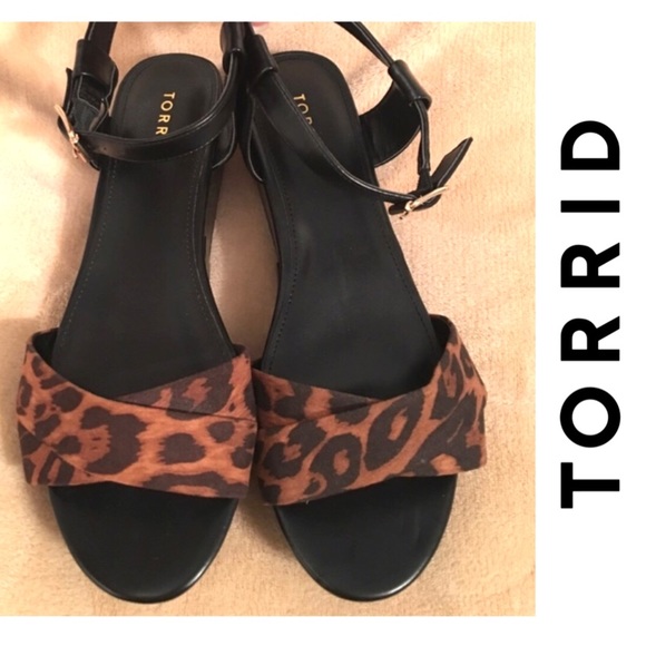 torrid Shoes - Torrid Wide Leopard Sandals